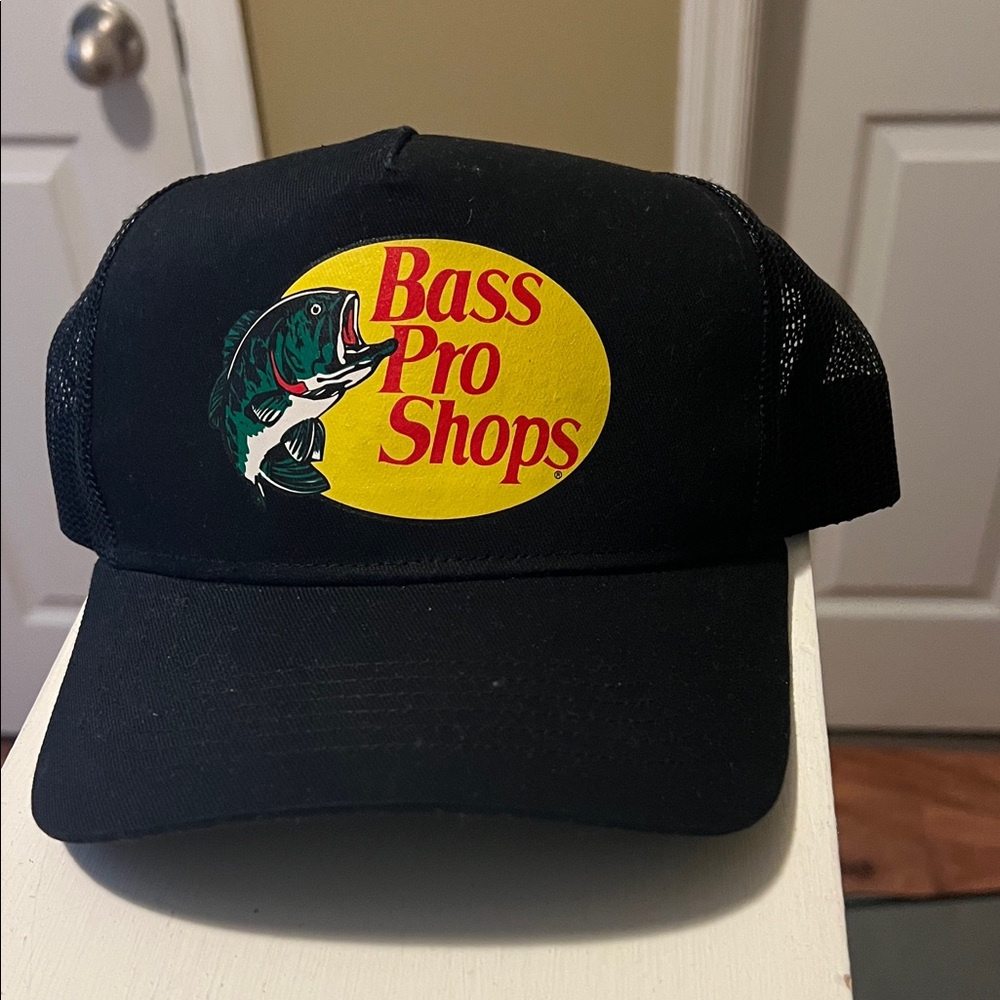 Bass Pro Shops Black and Yellow Logo Cap